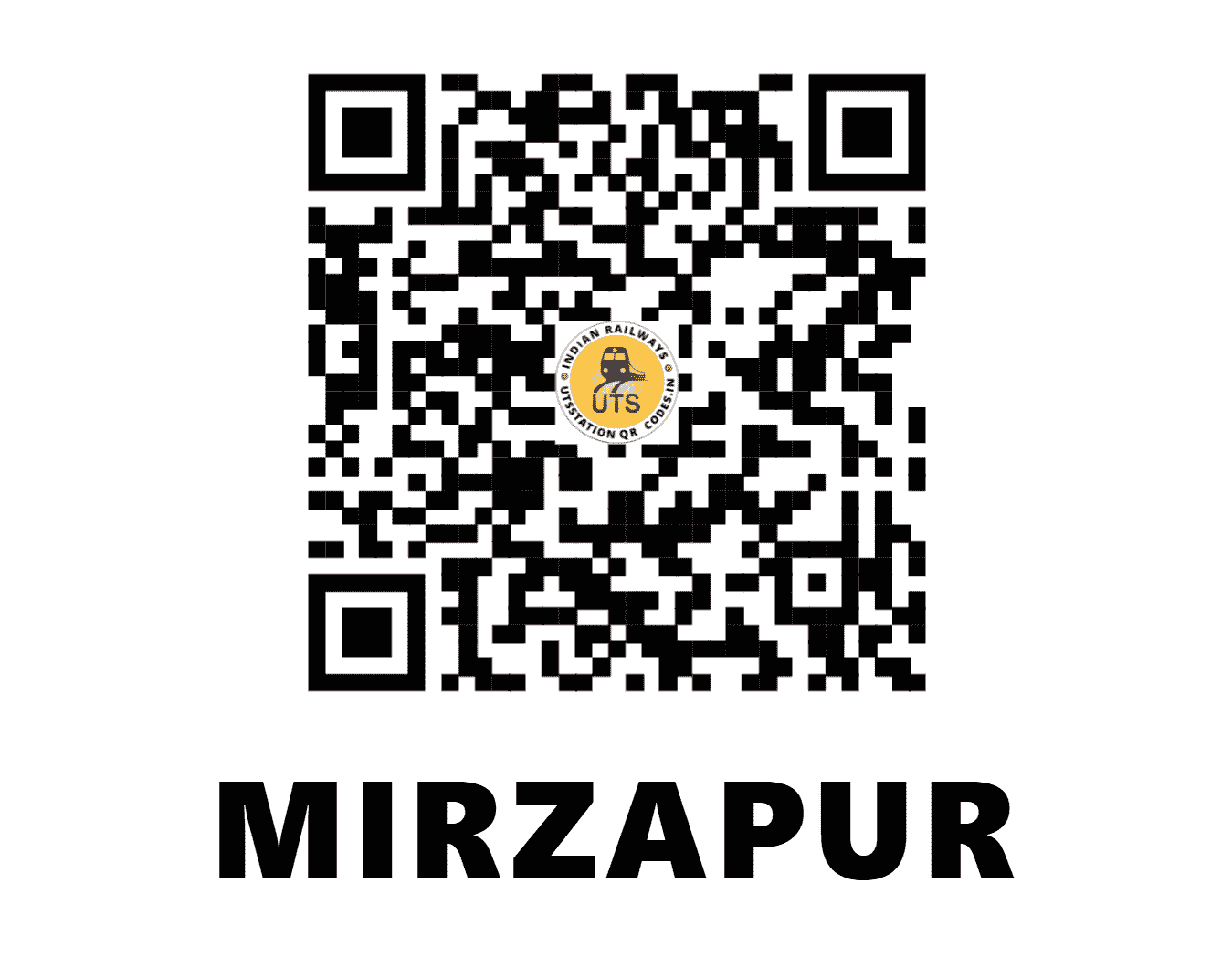 UTS QR Code for MIRZAPUR - MZP (NC - UTTAR PRADESH)